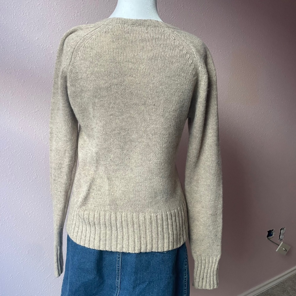 Vintage Early 2000s Rory Gilmore Academia Wool‎ V-Neck Sweater - Picture 5 of 5
